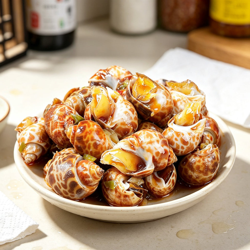 Fresh Spotted Babylon Sea Snails