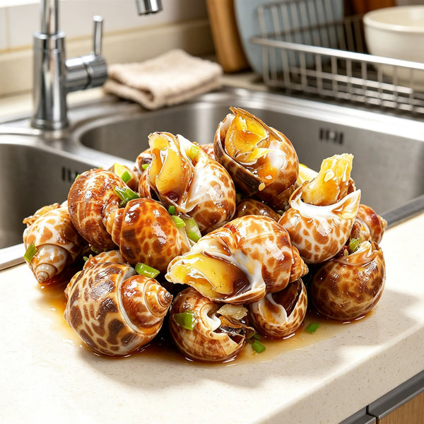 Fresh Spotted Babylon Sea Snails