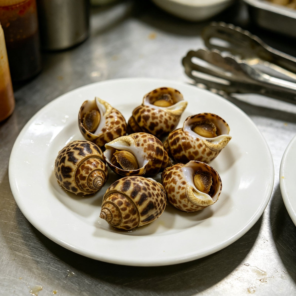 Fresh Spotted Babylon Sea Snails